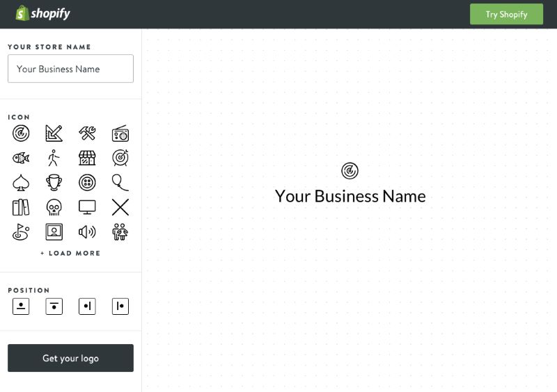 Phần mềm thiết kế logo miễn phí - Shopify Logo Maker